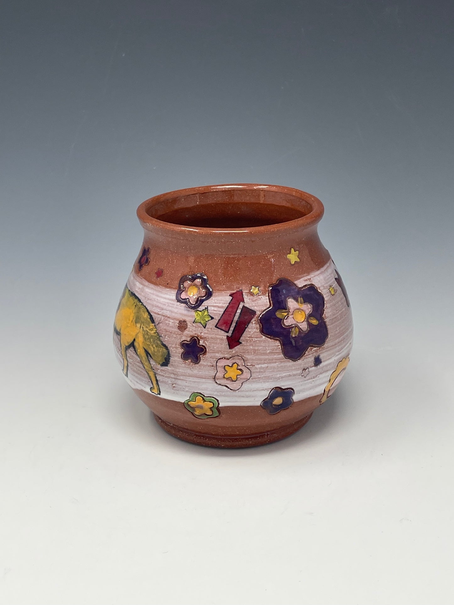 Goose-Wolf Brown Collage Tasting Cup