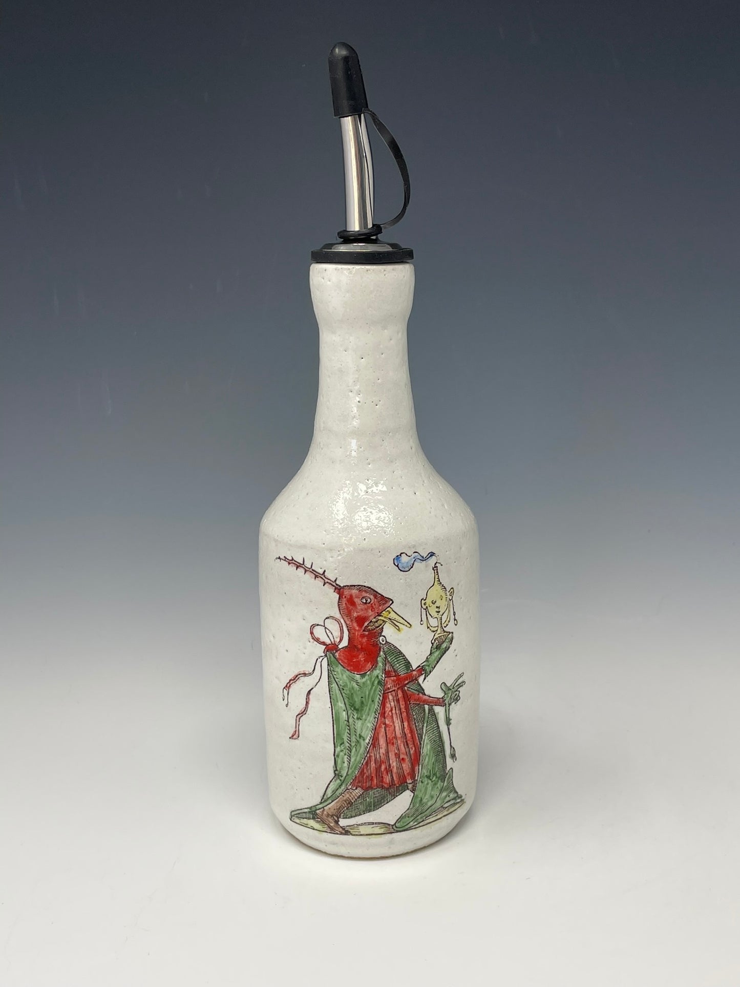 Bear Brewer in Red & Red-Green Wizard Oil Cruet