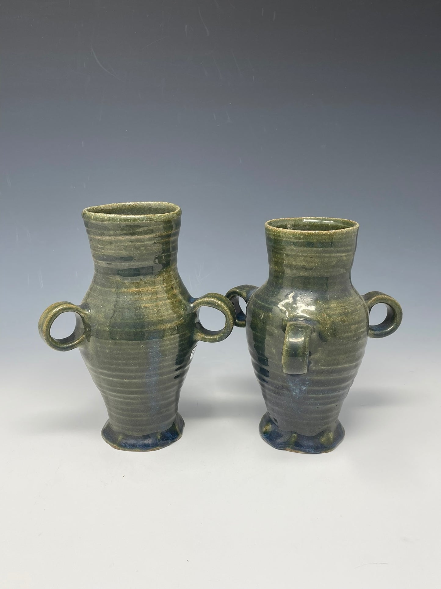 3-Handled Straight Medieval Drinking Jug