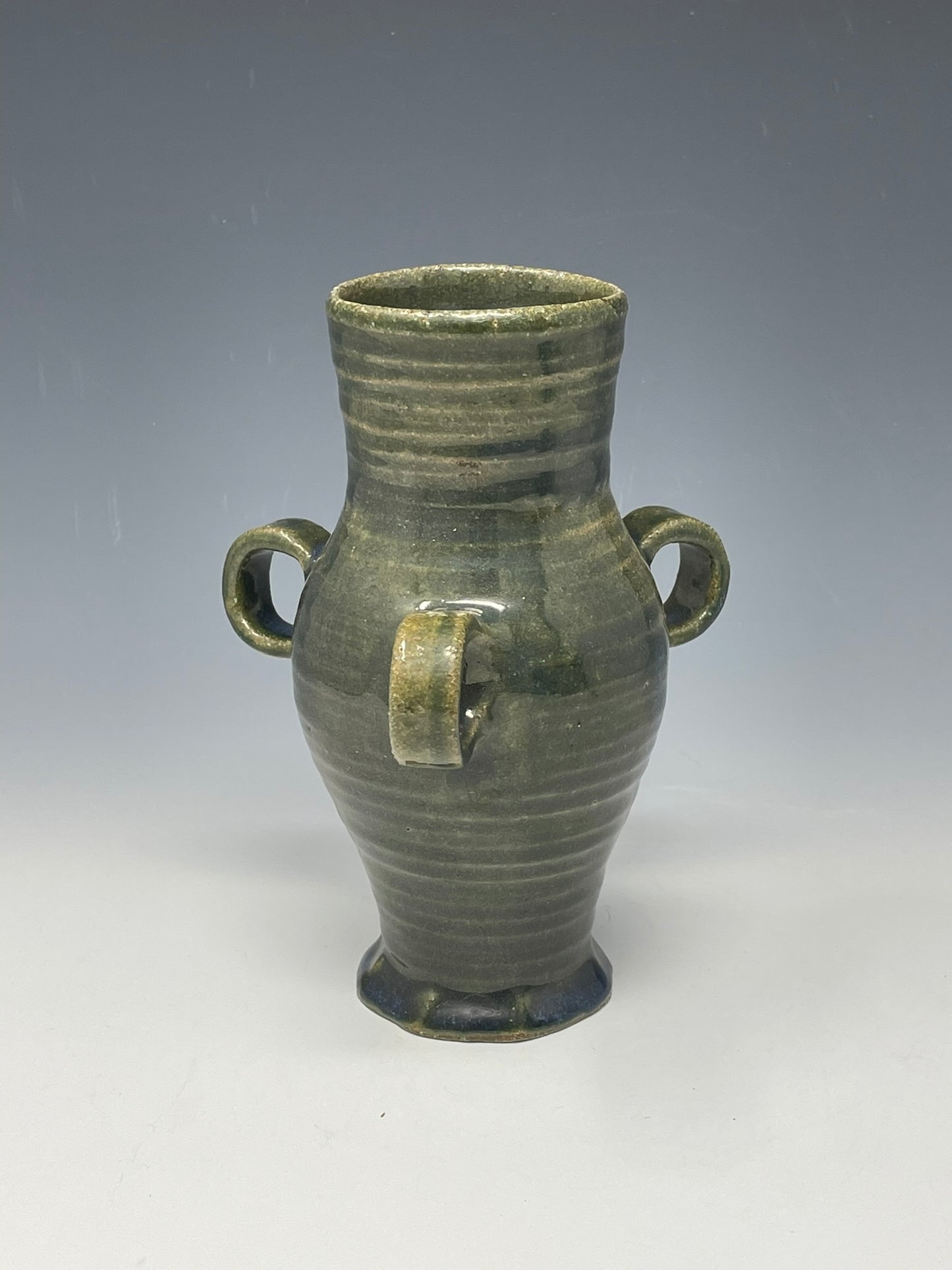 3-Handled Straight Medieval Drinking Jug
