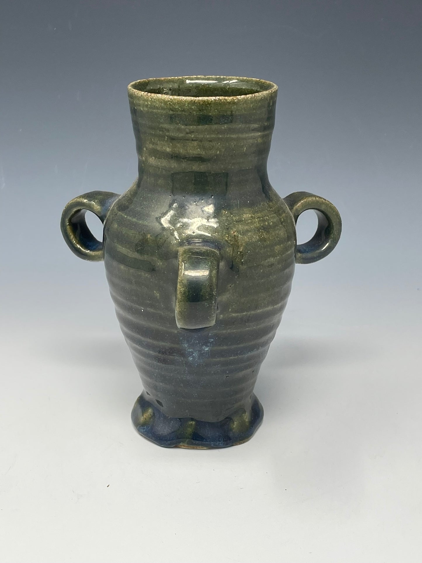 3-Handled Straight Medieval Drinking Jug