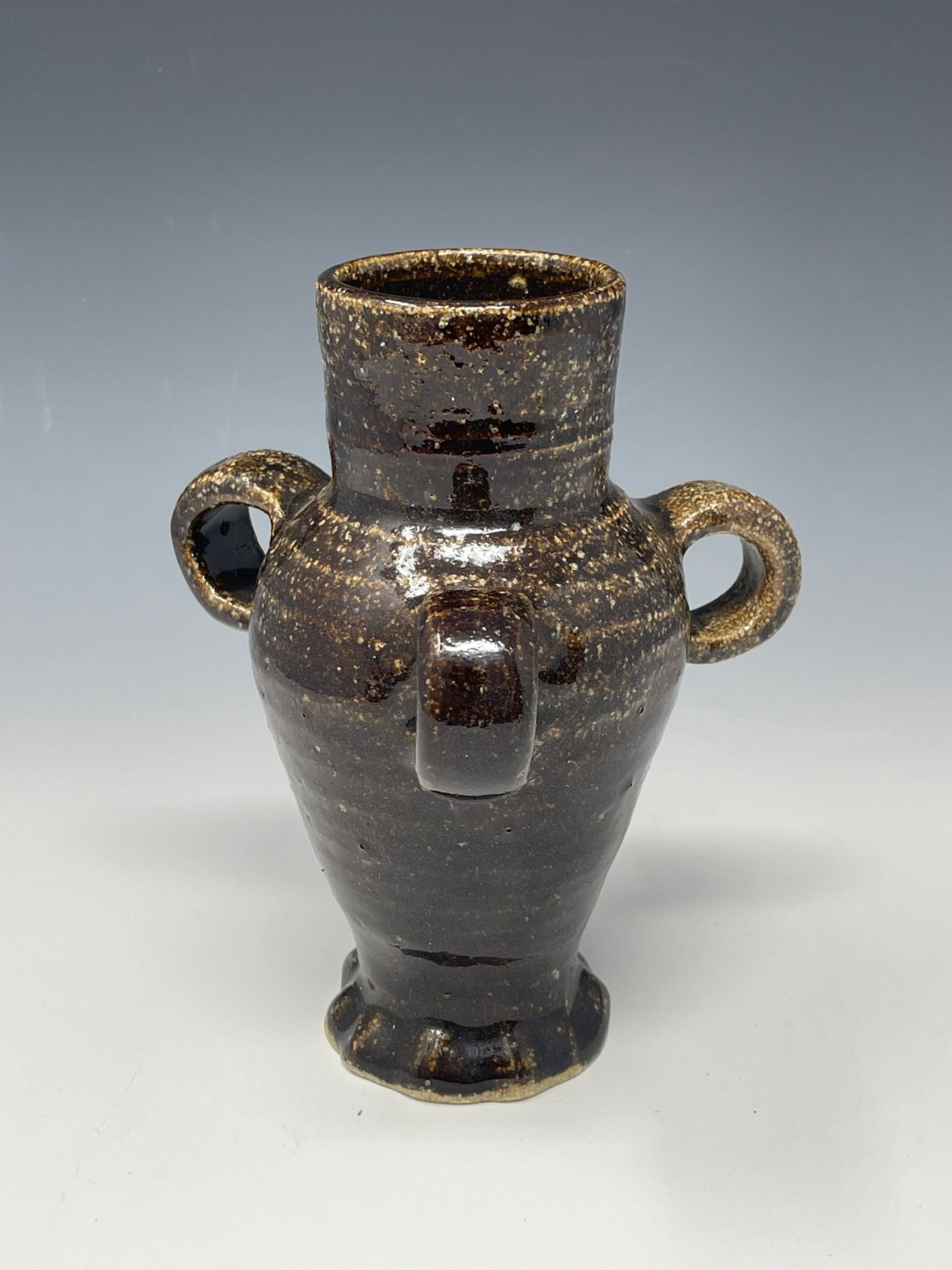 3-Handled Straight Medieval Drinking Jug