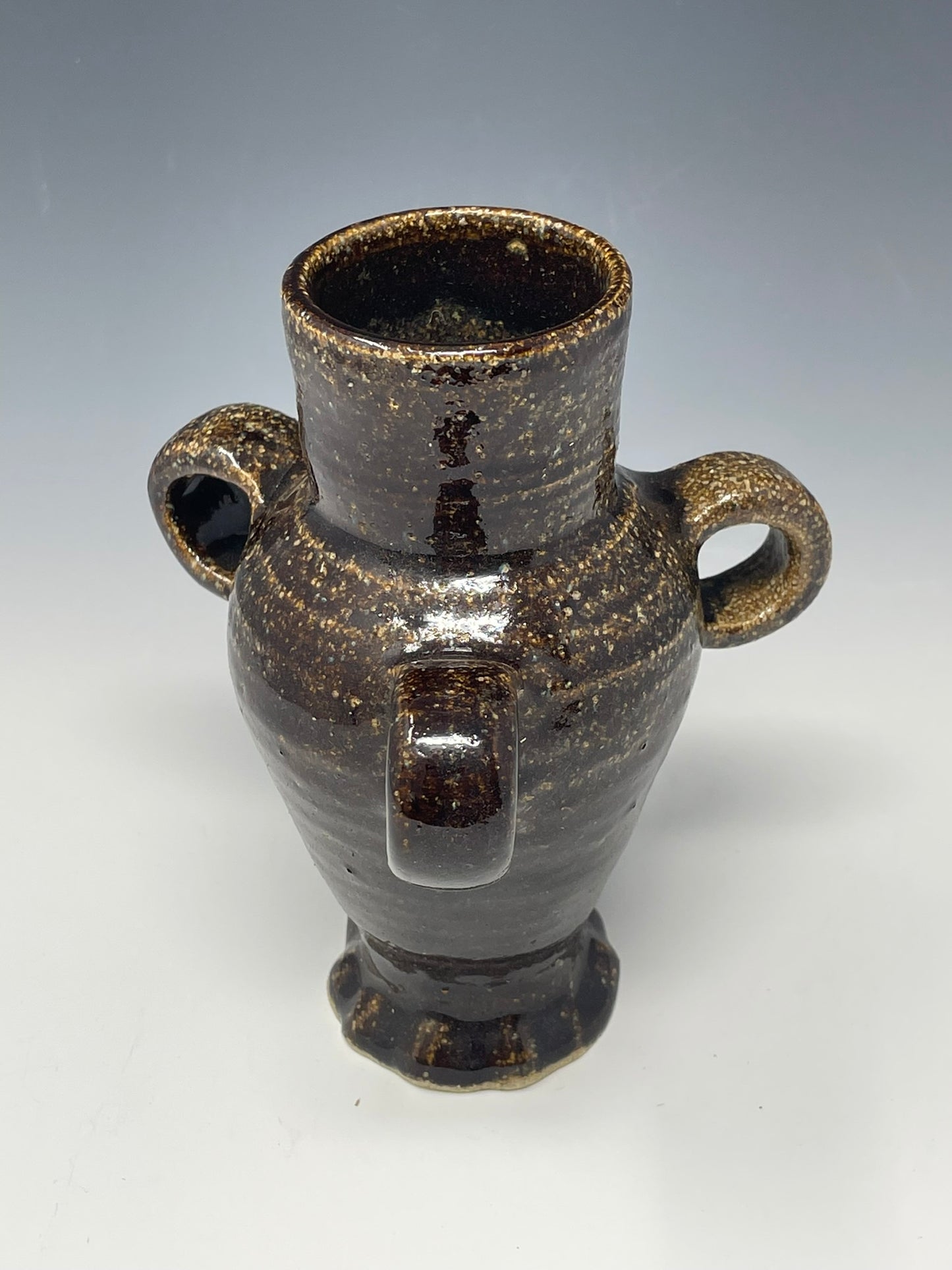 3-Handled Straight Medieval Drinking Jug