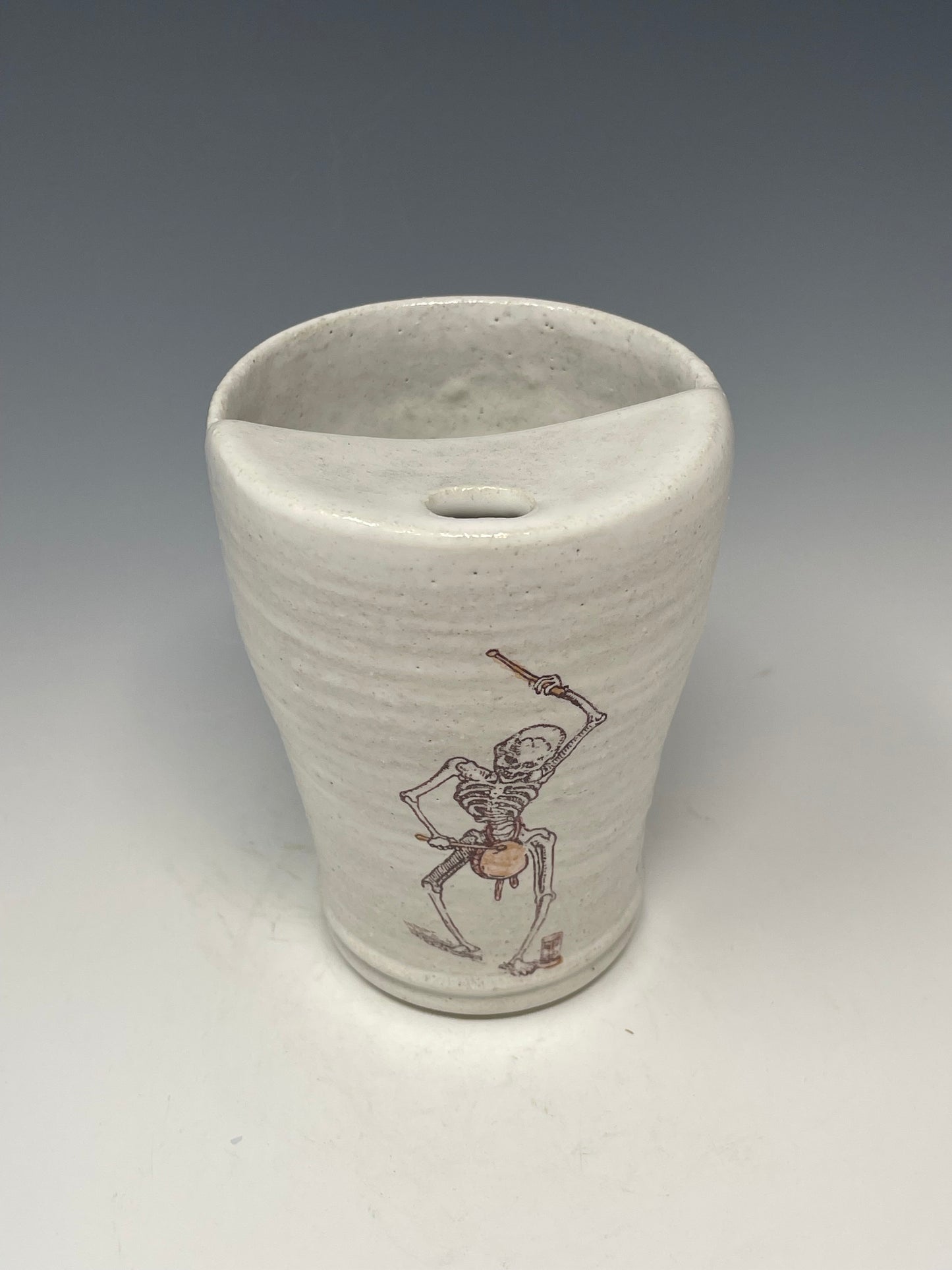 Blue & Green Drummer with Phoenix Travel Mug Sipper