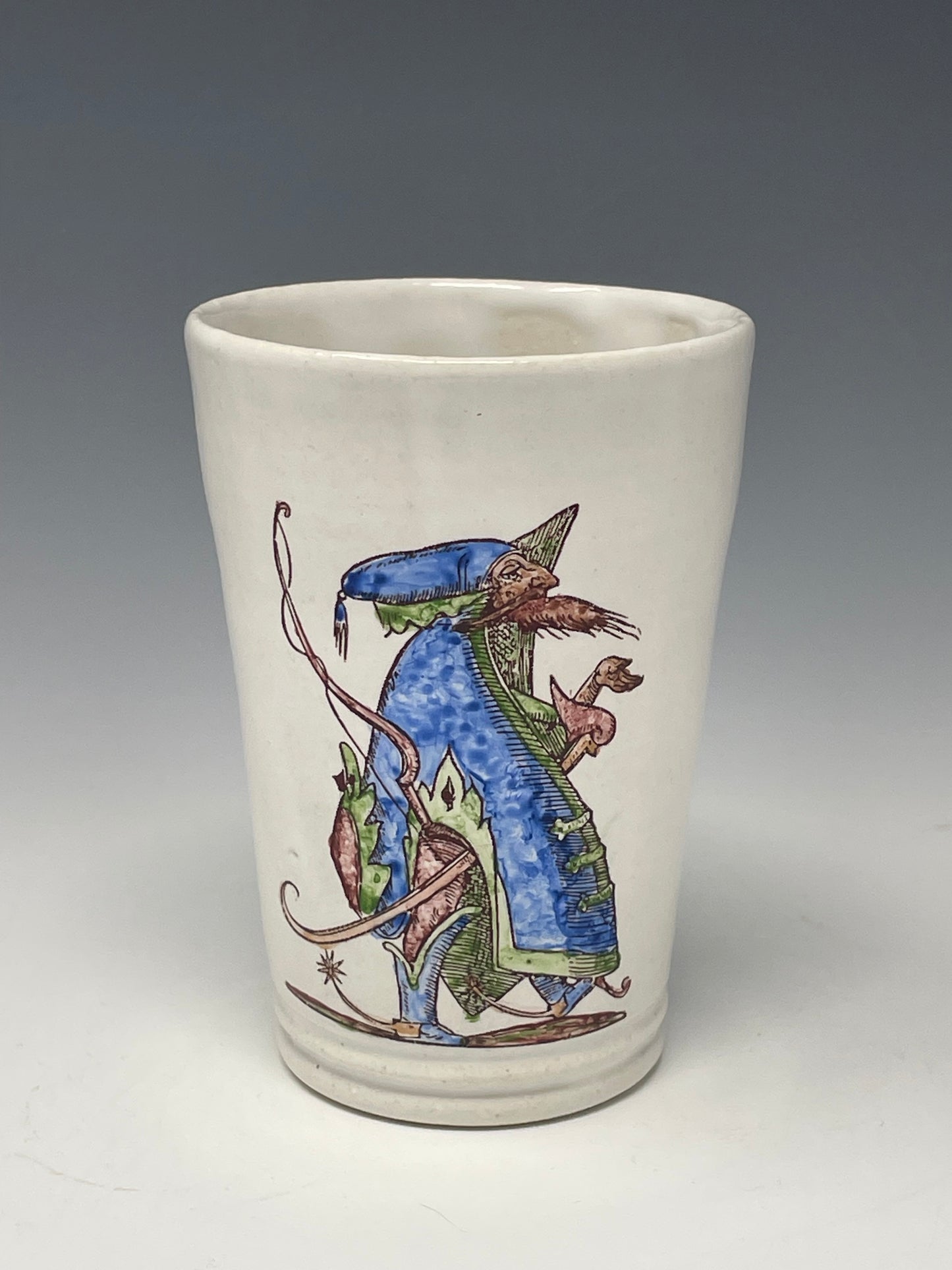 Wandering Archer in Blue & Green with Drummer