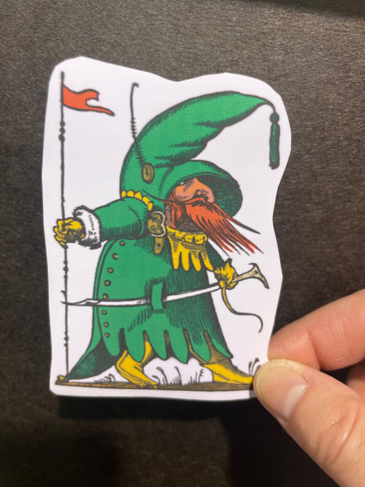 Dwarf in Green Sticker