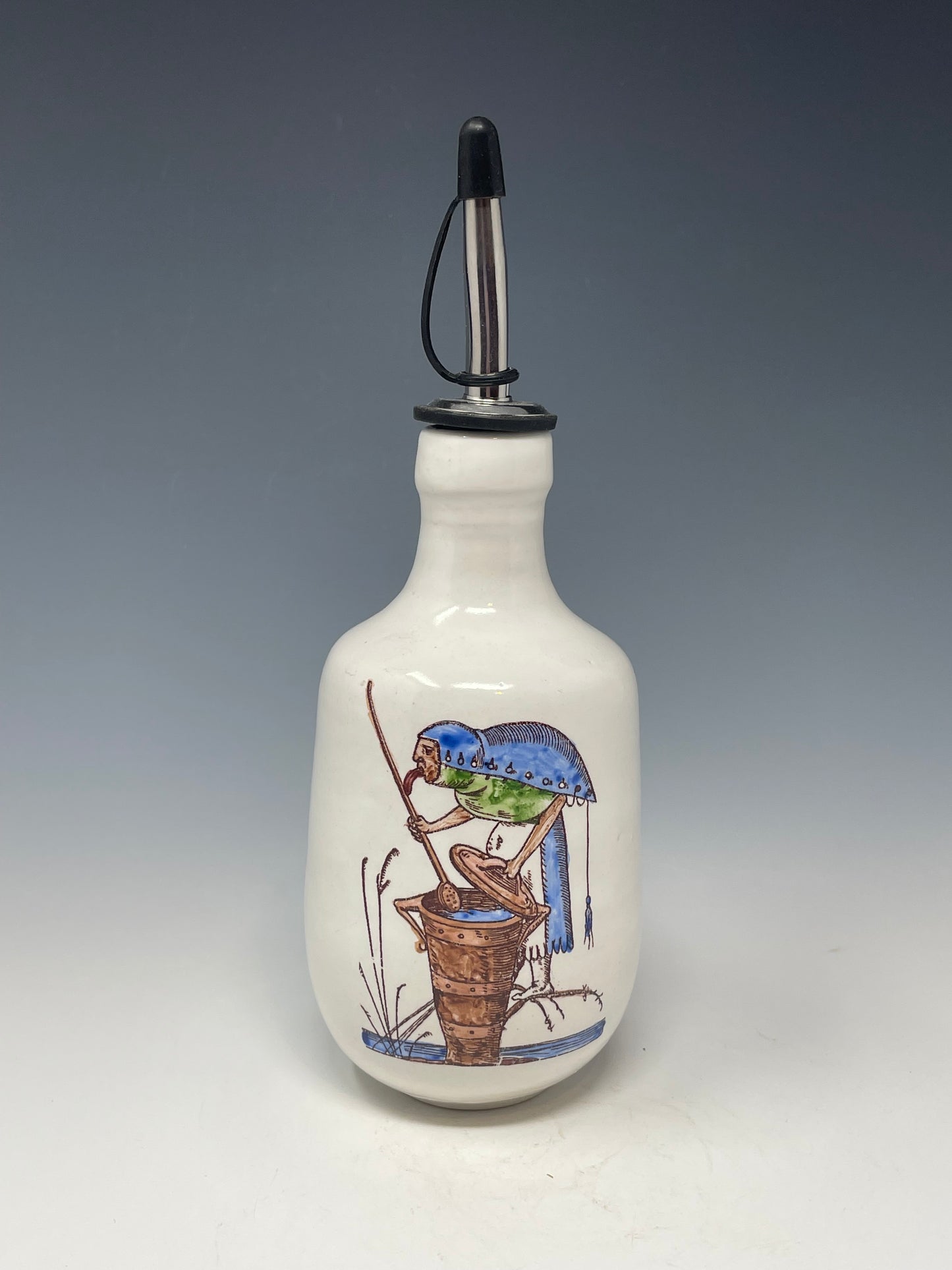Green & Blue Tongue Cook Oil Bottle
