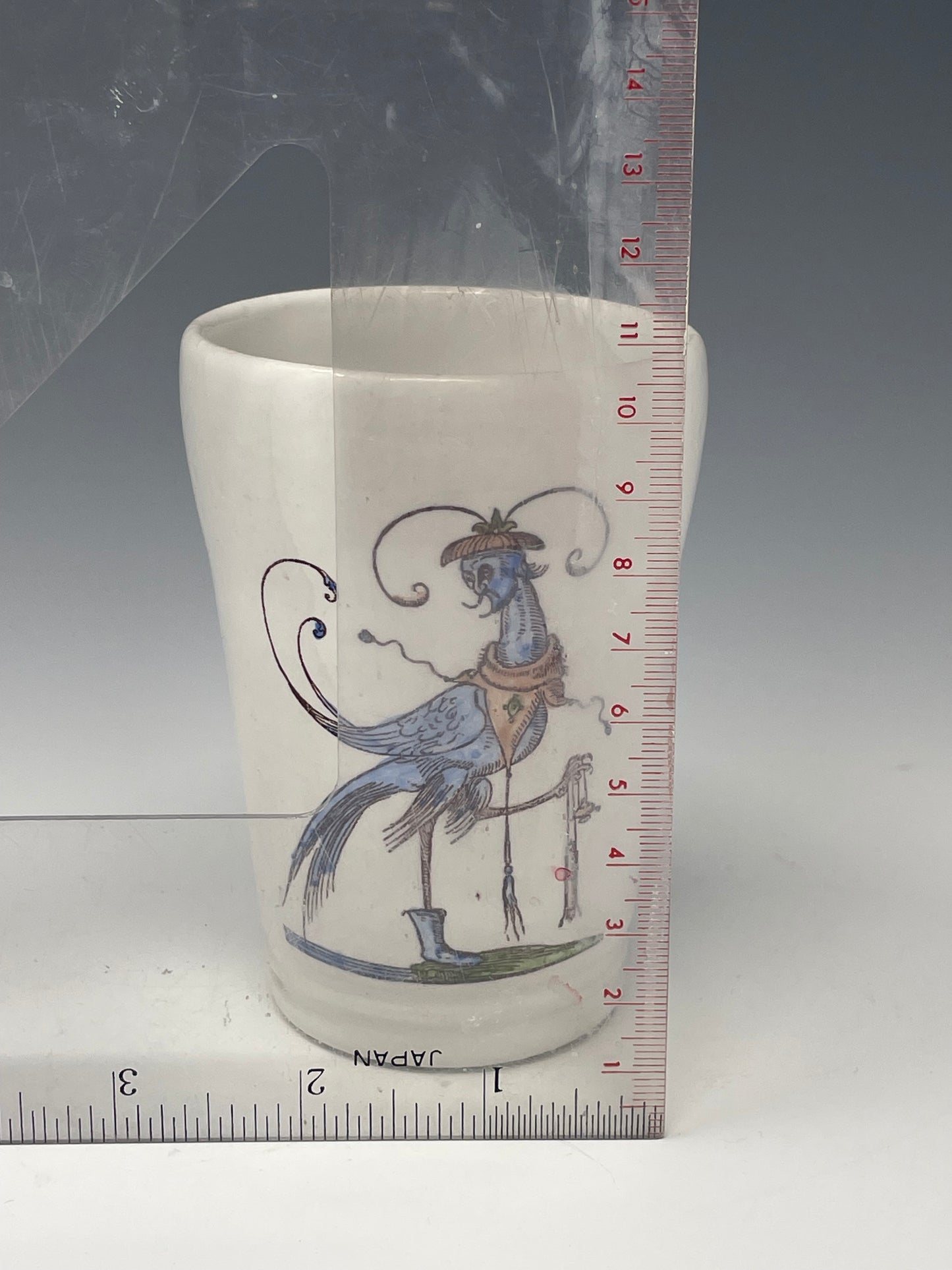 Blue Bird Man with Drummer