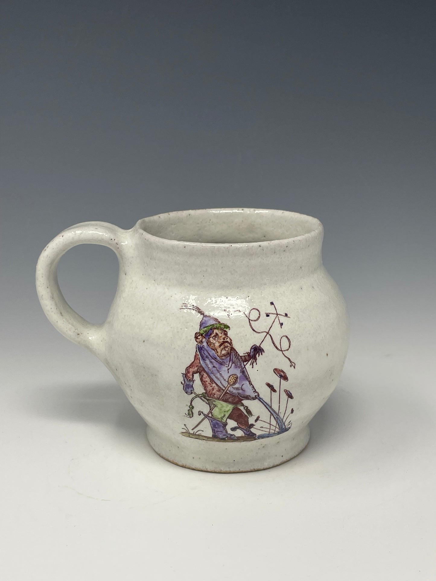 Blue & Purple Bear Hoggle Drummer mug
