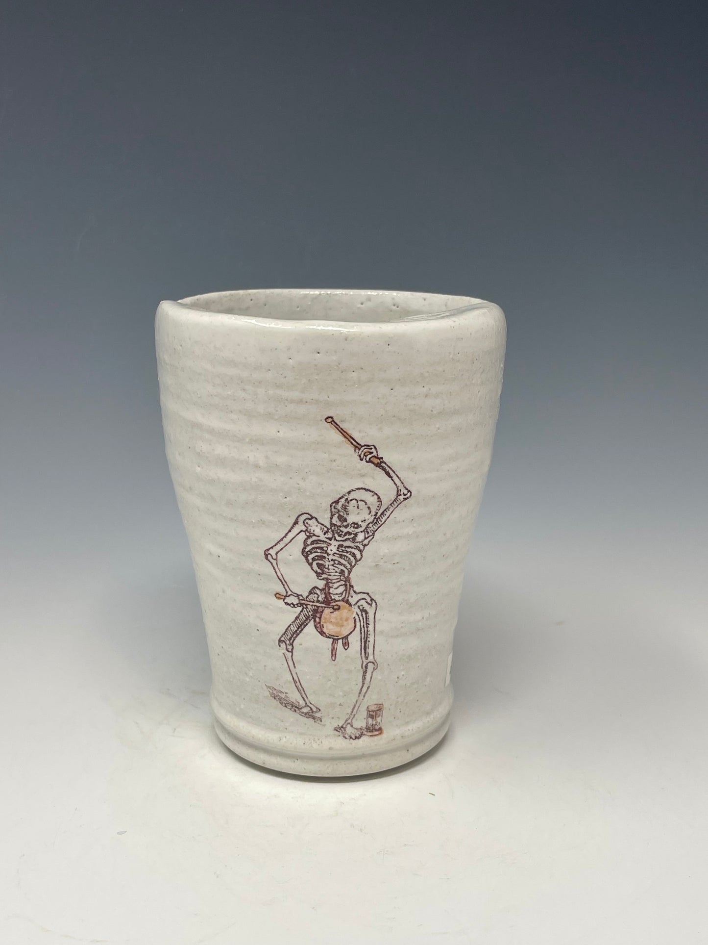 Blue & Green Drummer with Phoenix Travel Mug Sipper