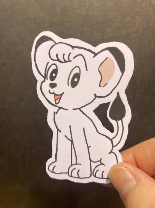 White Lion Sticker