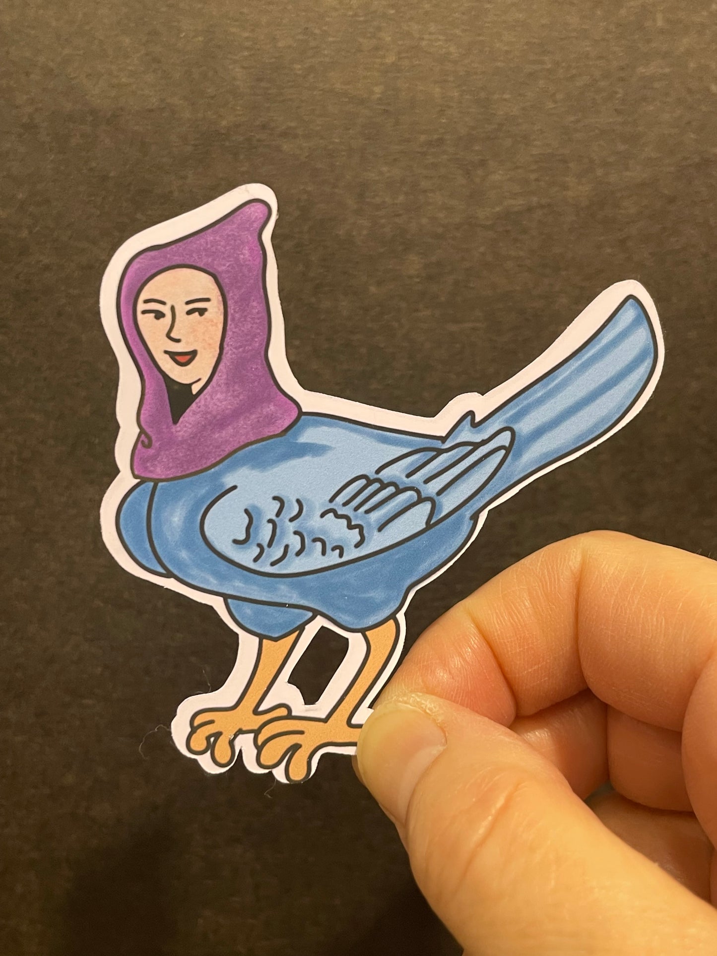 Purple Hooded Harpy Sticker