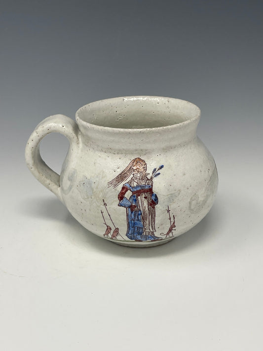 Blue Damsel and Snail Mug