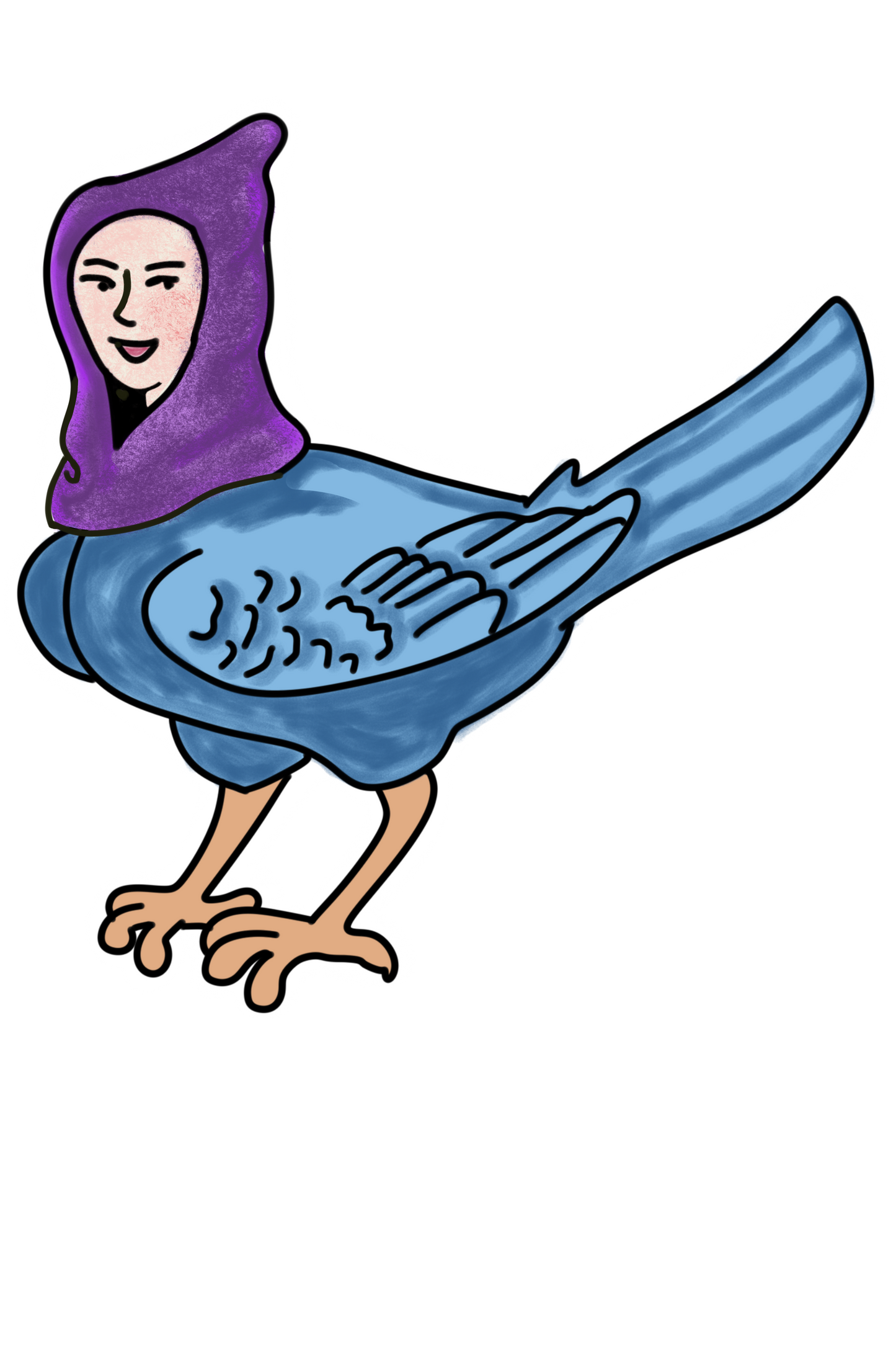 Purple Hooded Harpy Sticker