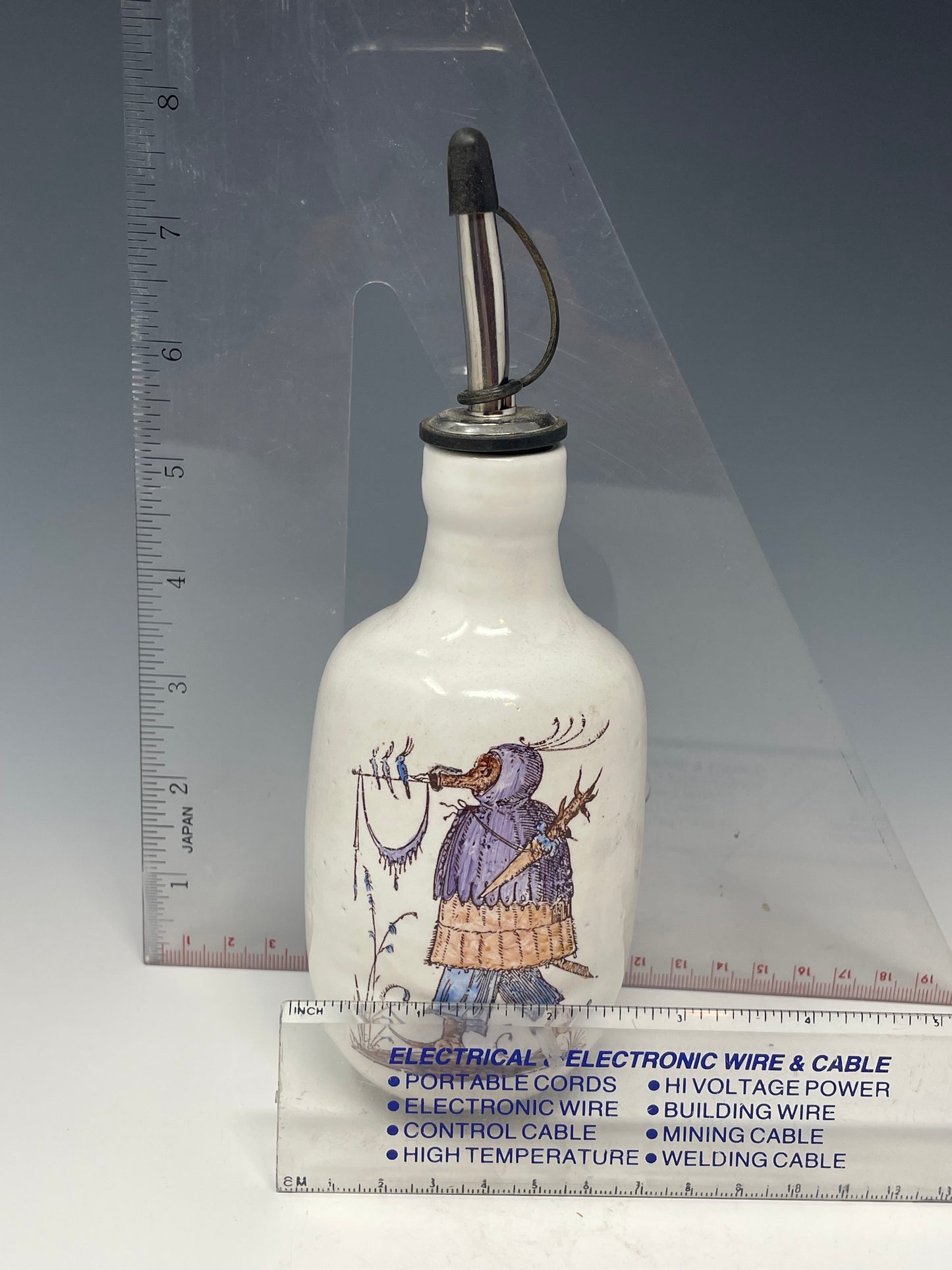 Purple & Red Bird Roost Oil Bottle