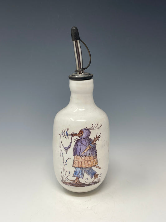 Purple & Red Bird Roost Oil Bottle