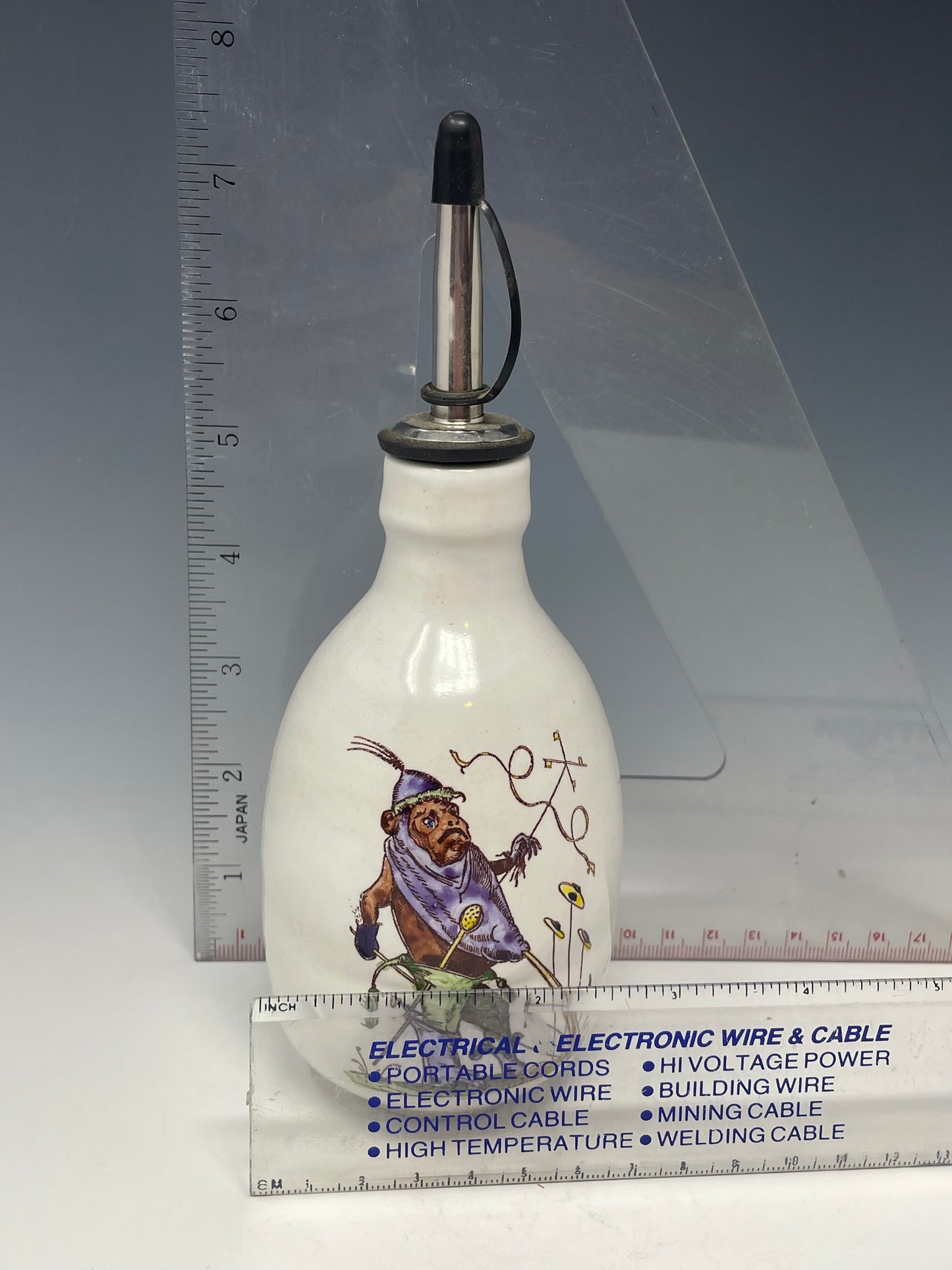 Purple & Green Brewer Bear Oil Bottle