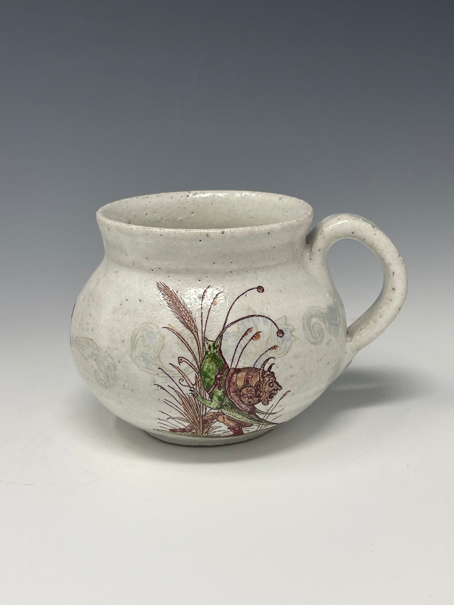 Blue Damsel and Snail Mug