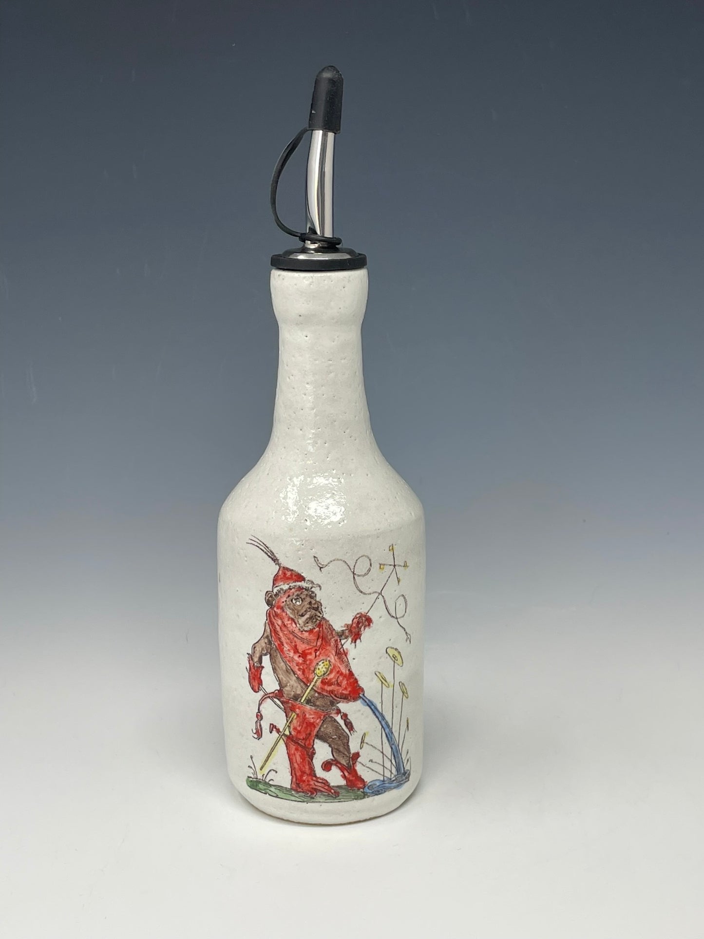 Bear Brewer in Red & Red-Green Wizard Oil Cruet