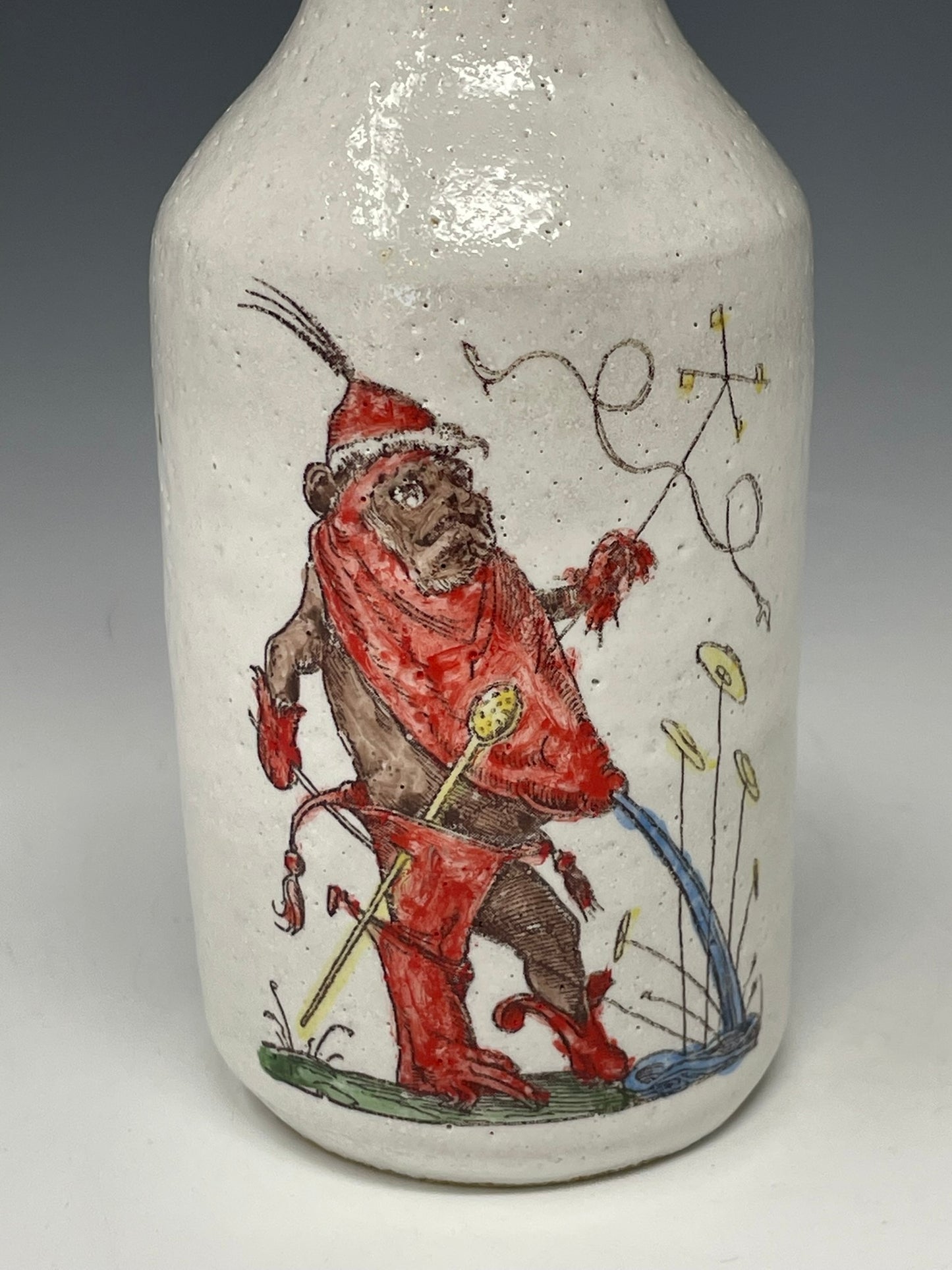 Bear Brewer in Red & Red-Green Wizard Oil Cruet