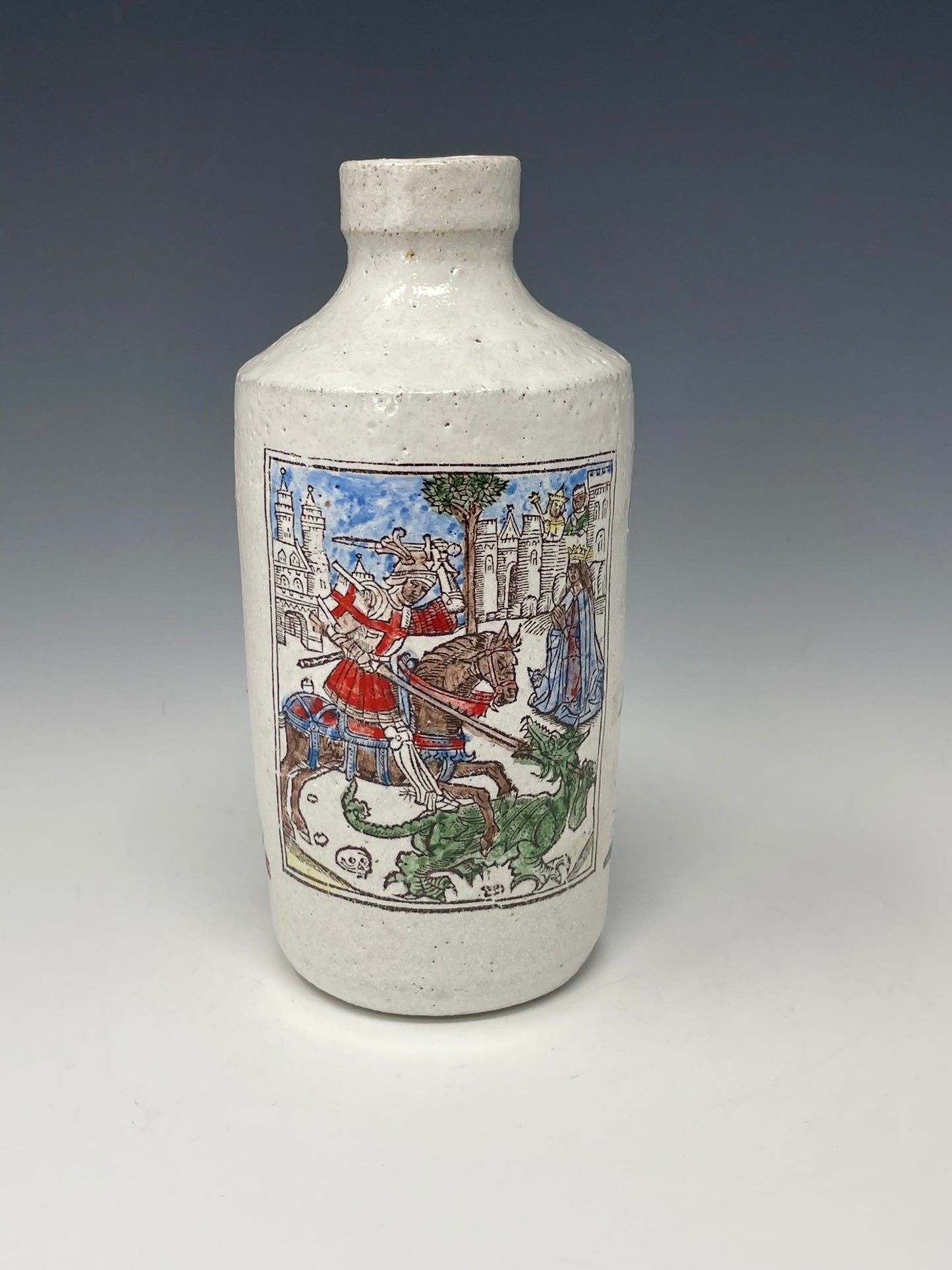 Saint George & Knights Bottle Vase
