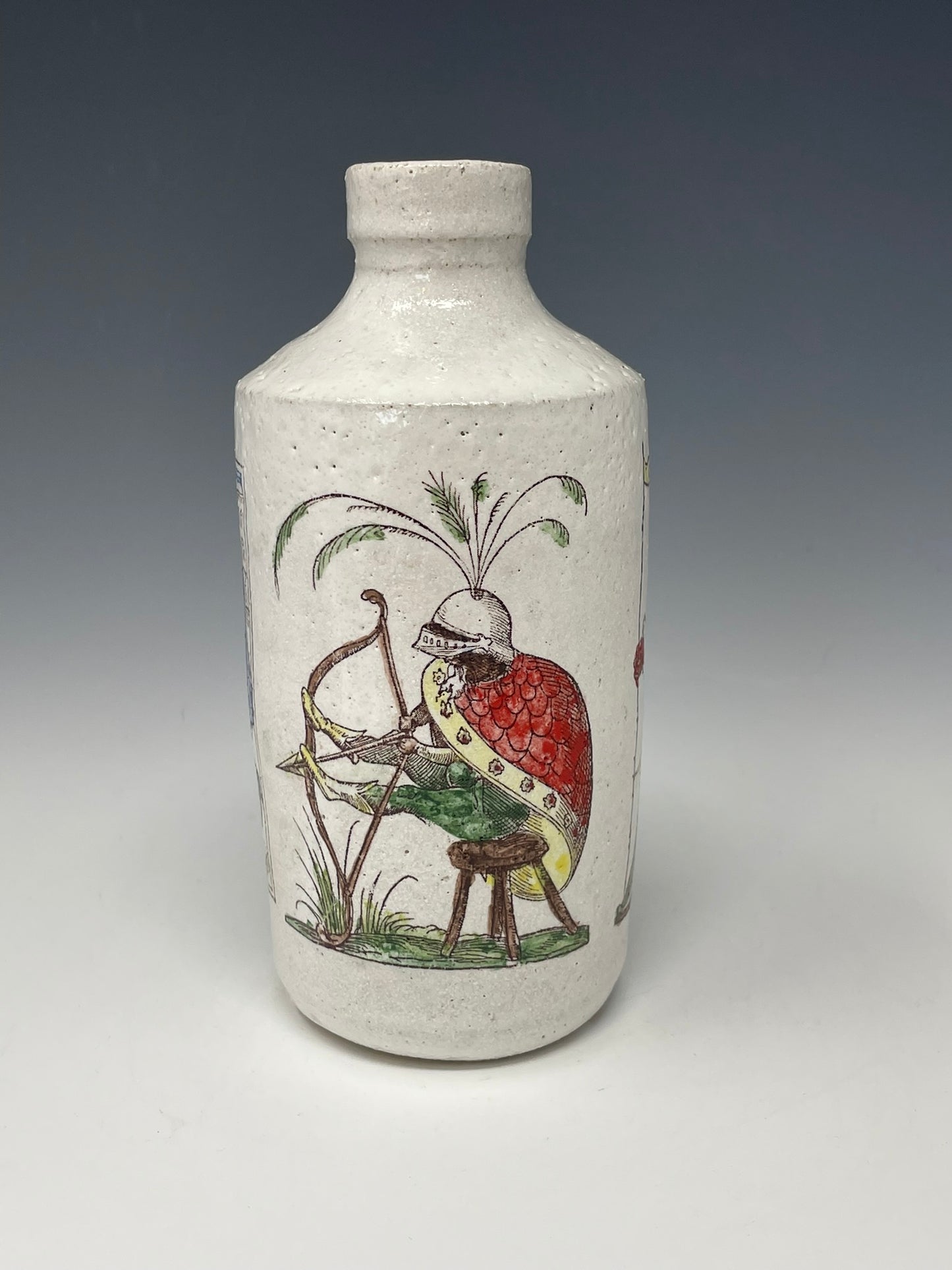 Saint George & Knights Bottle Vase