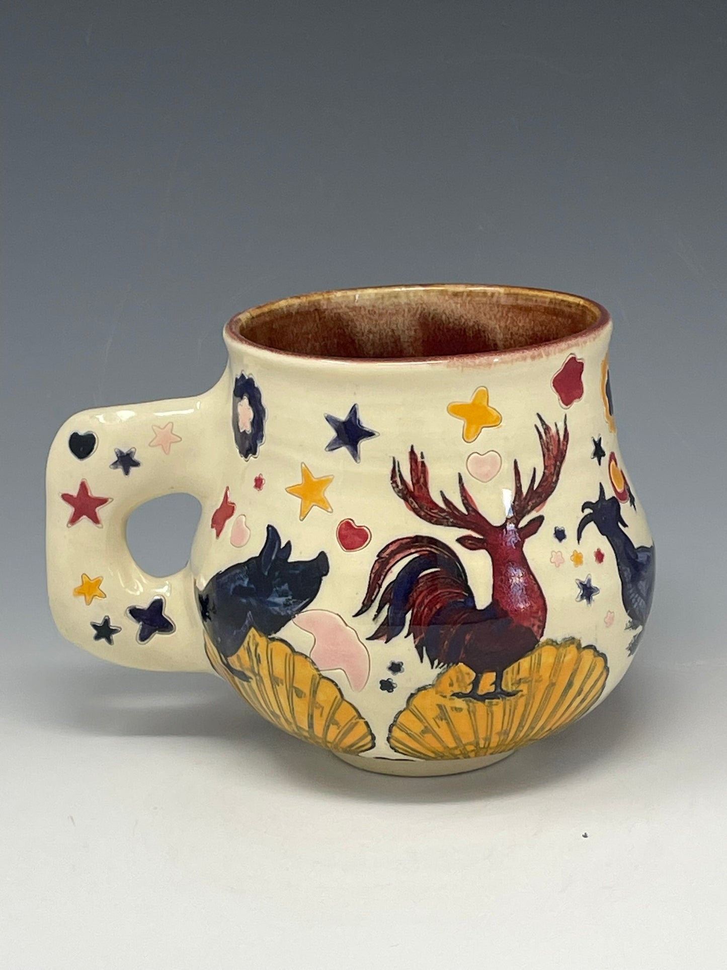 Crazy Shell Collage Animal Mug