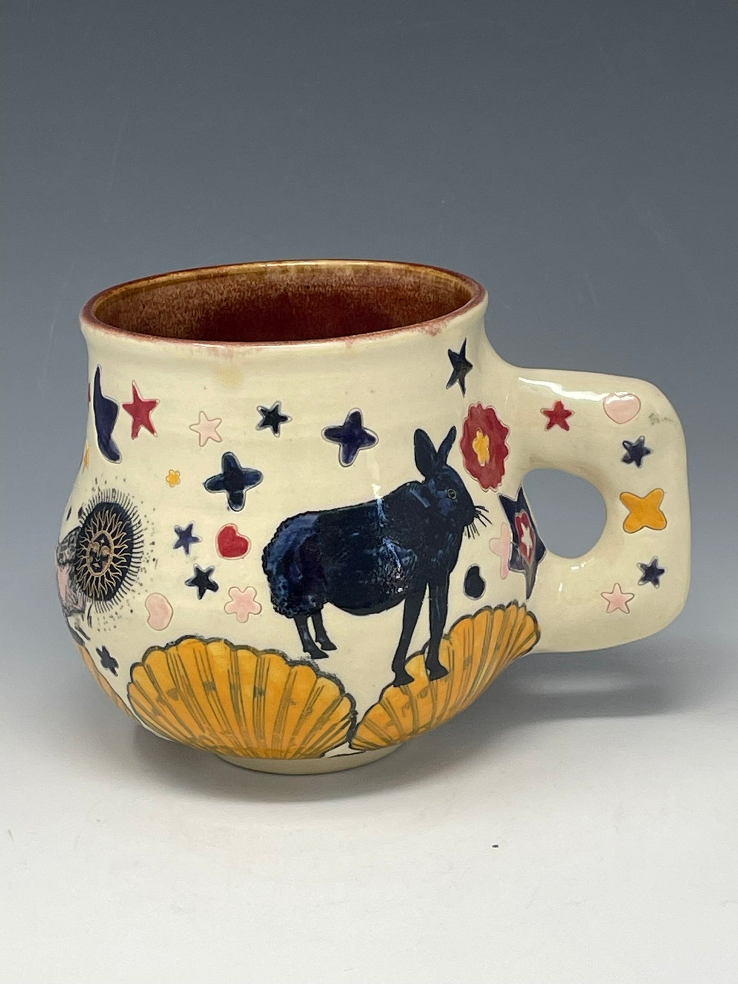 Crazy Shell Collage Animal Mug