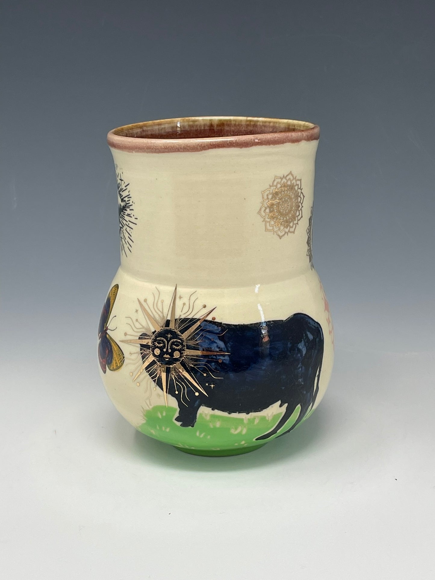 Butterflies and Floating Patterns Tumbler